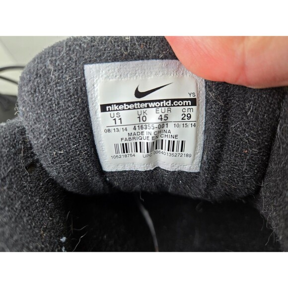 Nike Air Monarch IV Shoes Mens 11 Black Athletic Walking Running Casual Sneakers - Picture 8 of 8